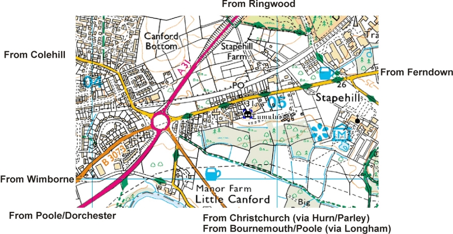 Map of Stapehill